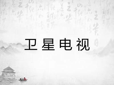 卫星电视