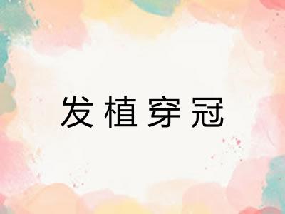 发植穿冠