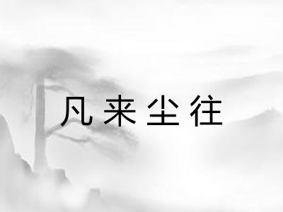 凡来尘往