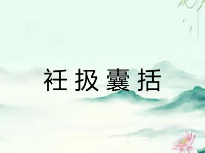 衽扱囊括