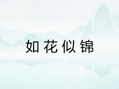 如花似锦