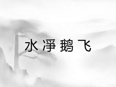 水凈鹅飞