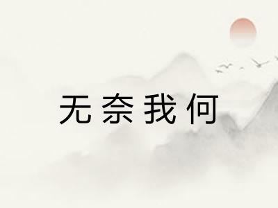 无奈我何