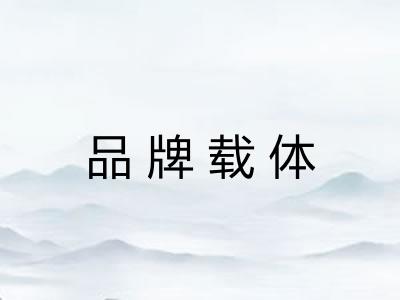 品牌载体