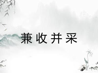 兼收并采