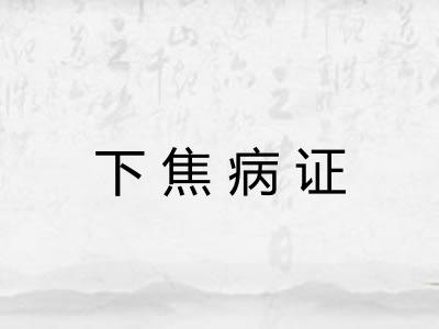 下焦病证