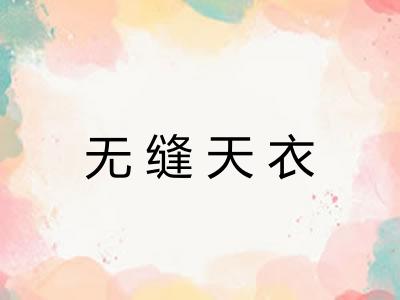 无缝天衣