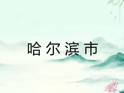 哈尔滨市