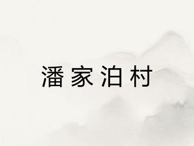 潘家泊村