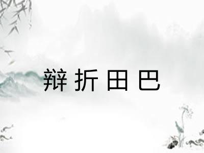 辩折田巴
