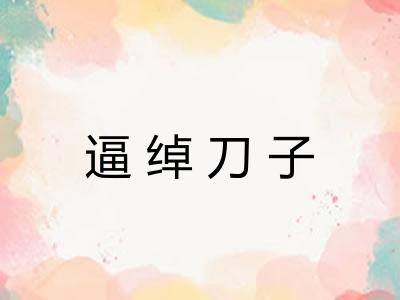 逼绰刀子
