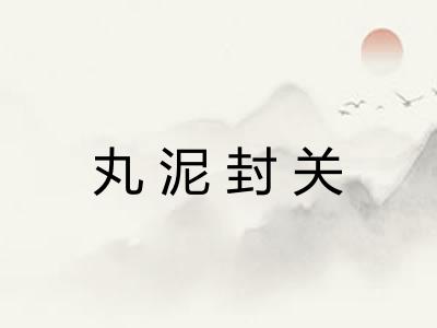 丸泥封关
