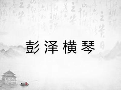 彭泽横琴