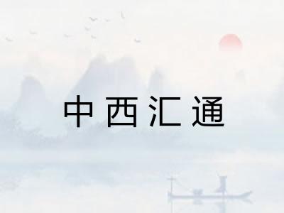 中西汇通