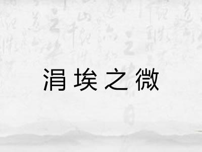 涓埃之微