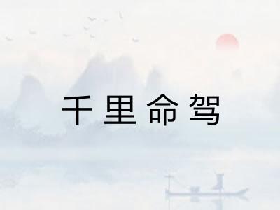 千里命驾