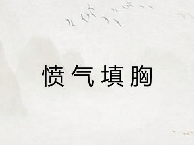 愤气填胸