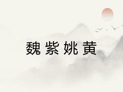 魏紫姚黄