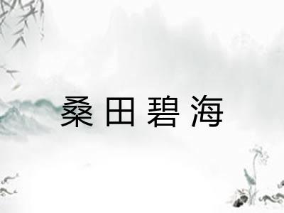 桑田碧海