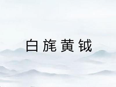 白旄黄钺