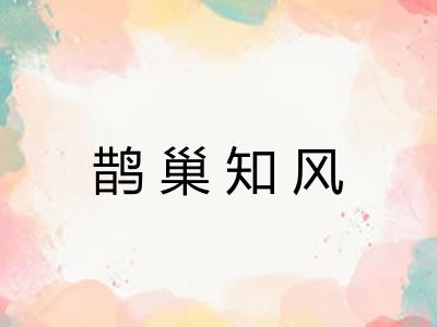 鹊巢知风