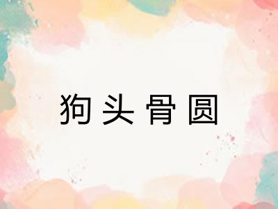 狗头骨圆