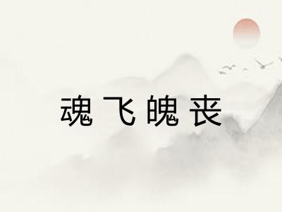 魂飞魄丧