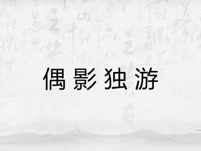 偶影独游