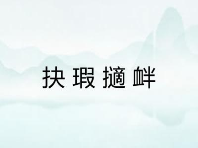 抉瑕擿衅