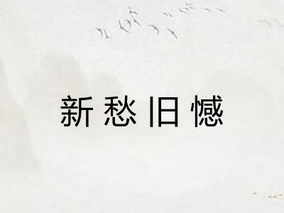新愁旧憾