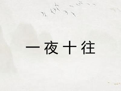 一夜十往