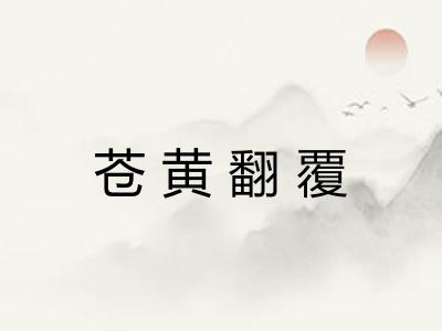 苍黄翻覆