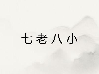七老八小