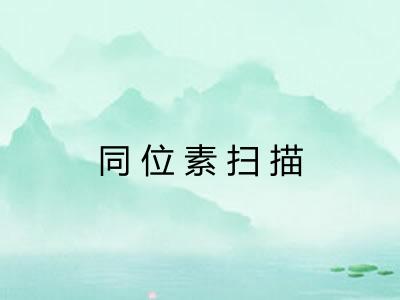 同位素扫描