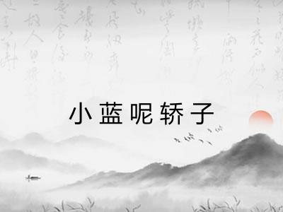 小蓝呢轿子
