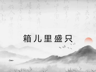 箱儿里盛只