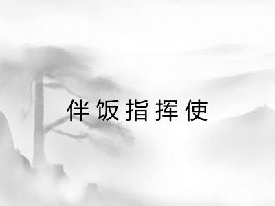 伴饭指挥使